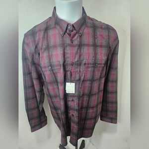 NWT Calvin Klein Liquid Cotton button-down men's longsleeve XL